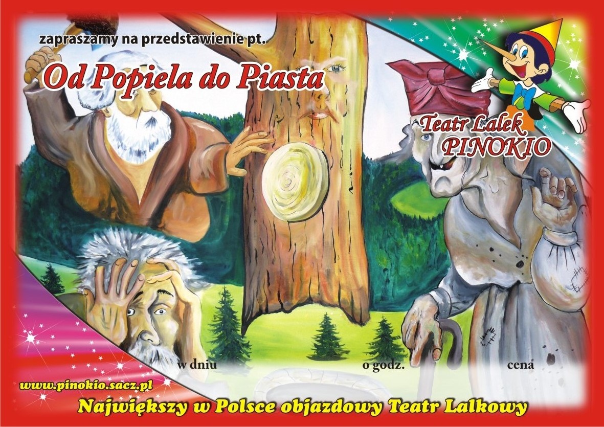 Od Popiela do Piasta Teatr Lalek Pinokio www.pinokiosacz.pl, spektakle dla dzieci