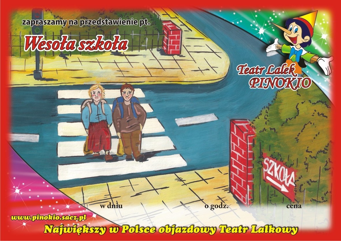 Wesoła Szkoła Teatr Lalek Pinokio www.pinokiosacz.pl, spektakle dla dzieci